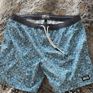 Blue Floral Men's Board Shorts